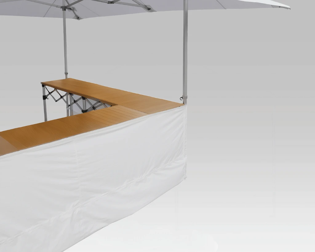 Mostrador plegable para carpa plegable - Imagen 4